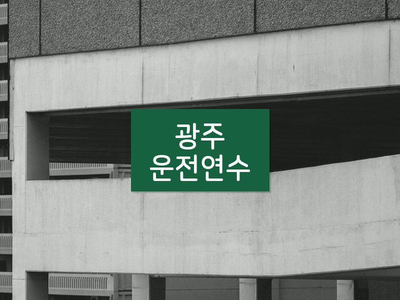 광주운전연수 후기