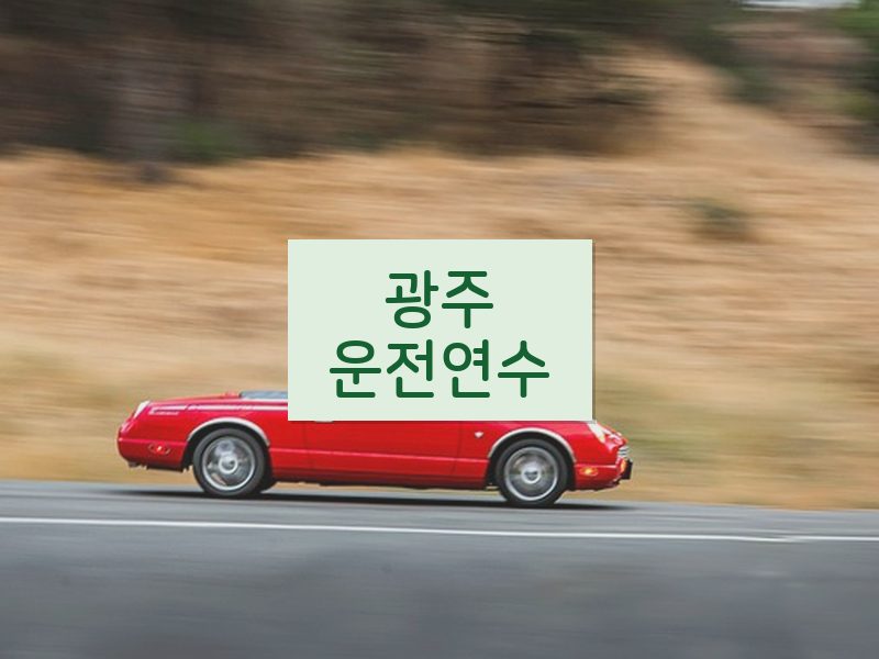 광주운전연수 후기