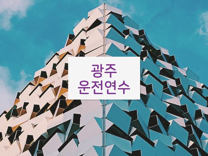 광주운전연수 후기