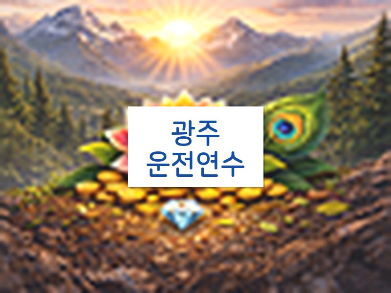 광주운전연수 후기