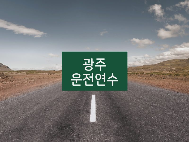 광주운전연수 후기