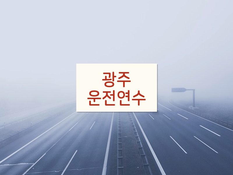 광주운전연수 후기