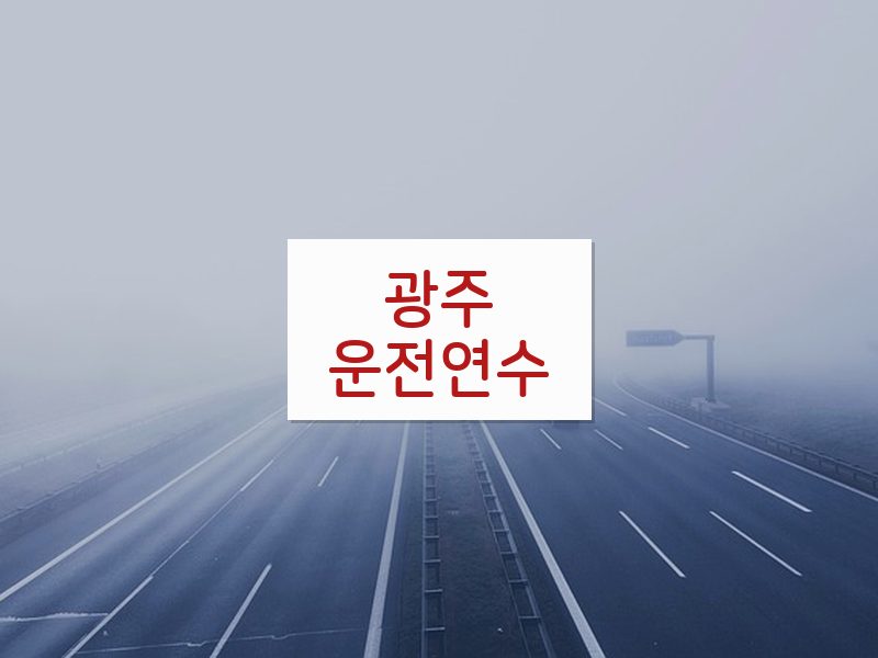 광주운전연수 후기