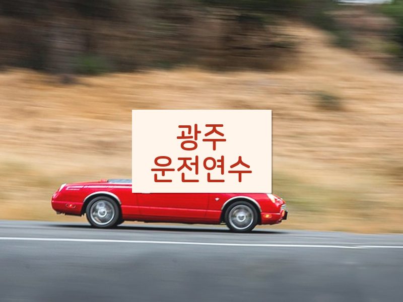 광주운전연수 후기