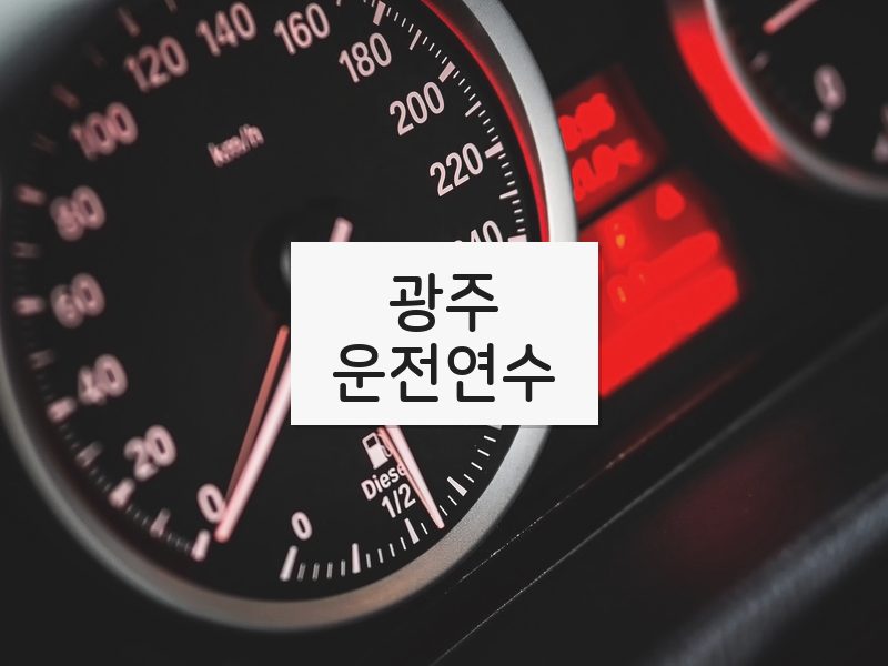 광주운전연수 후기
