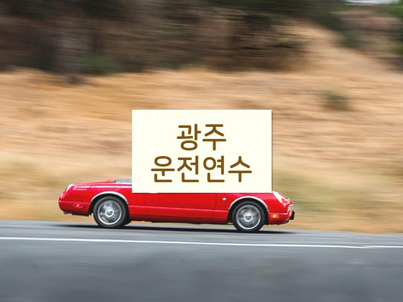 광주운전연수 후기