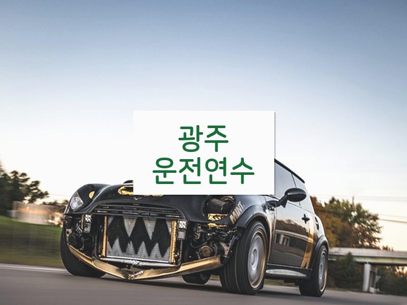 광주운전연수 후기