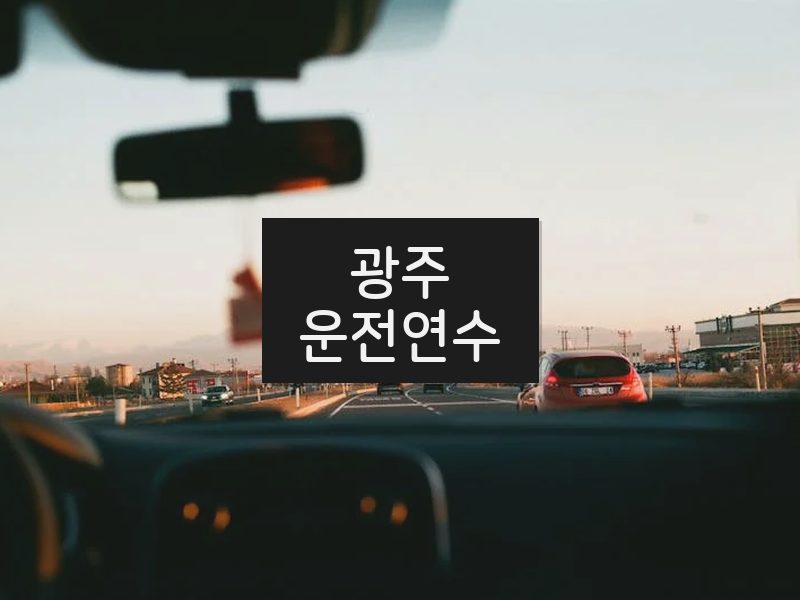 광주운전연수 후기
