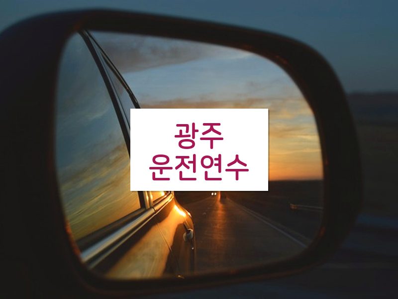 광주운전연수 후기