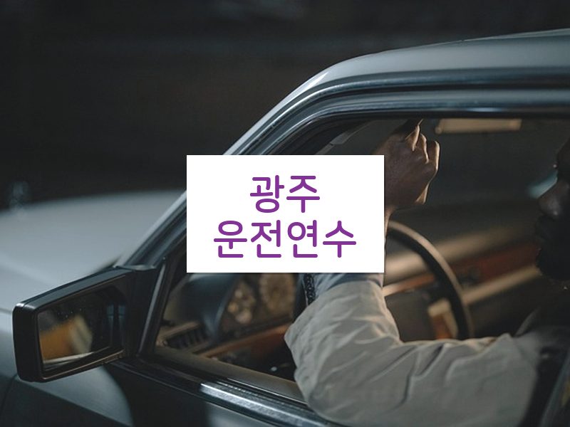광주운전연수 후기
