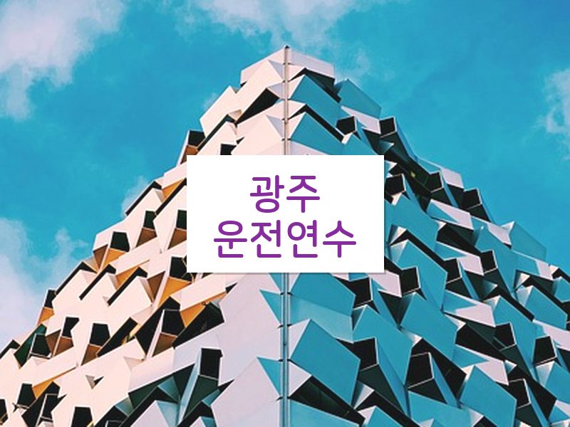 광주운전연수 후기