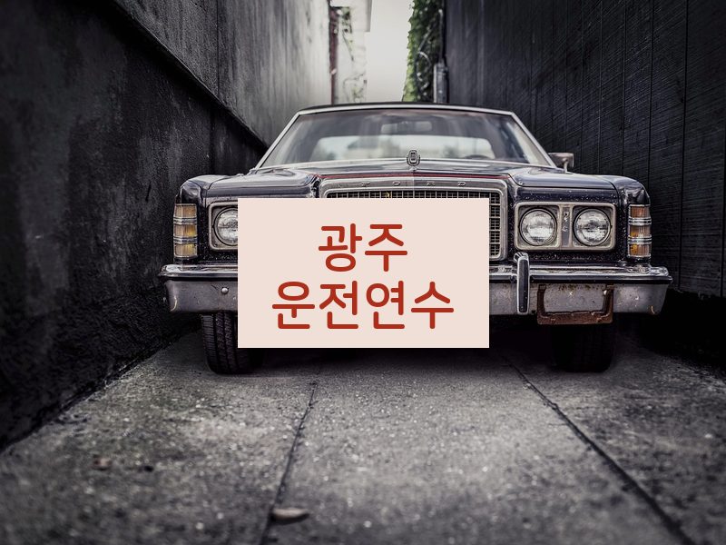광주운전연수 후기