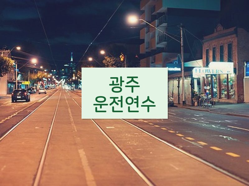 광주운전연수 후기
