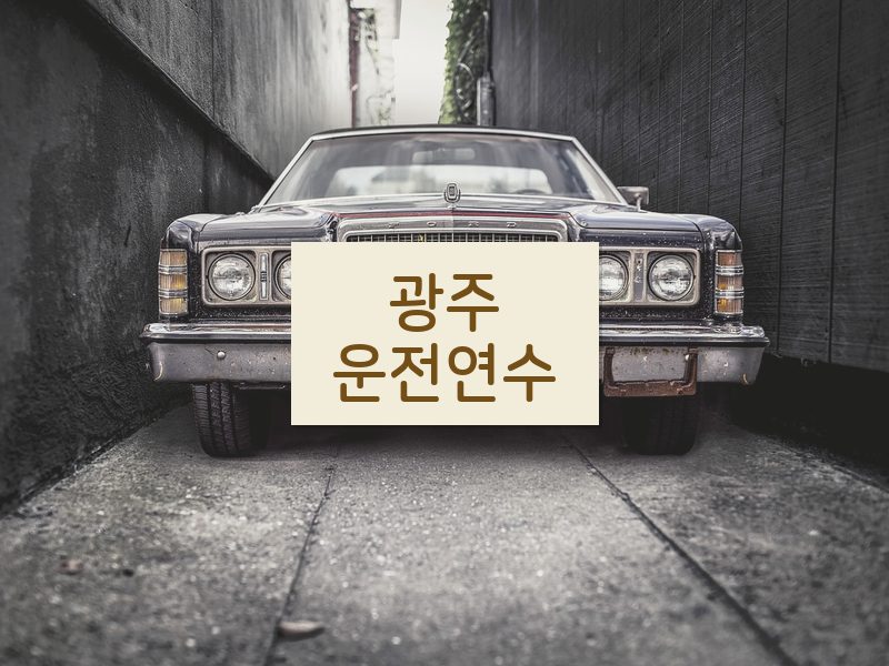 광주운전연수 후기