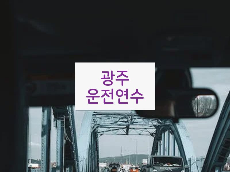 광주운전연수 후기