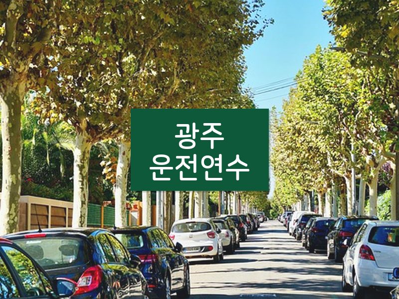 광주운전연수 후기