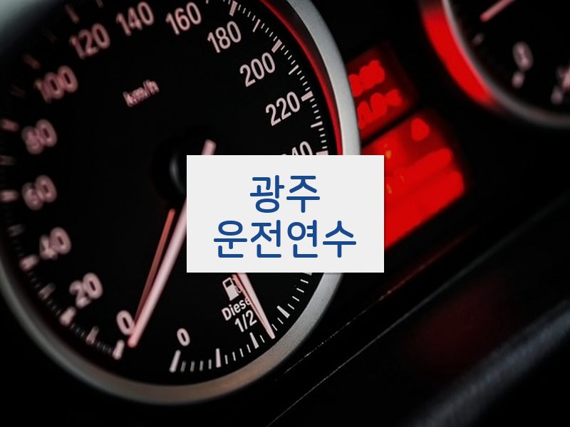 광주운전연수 후기