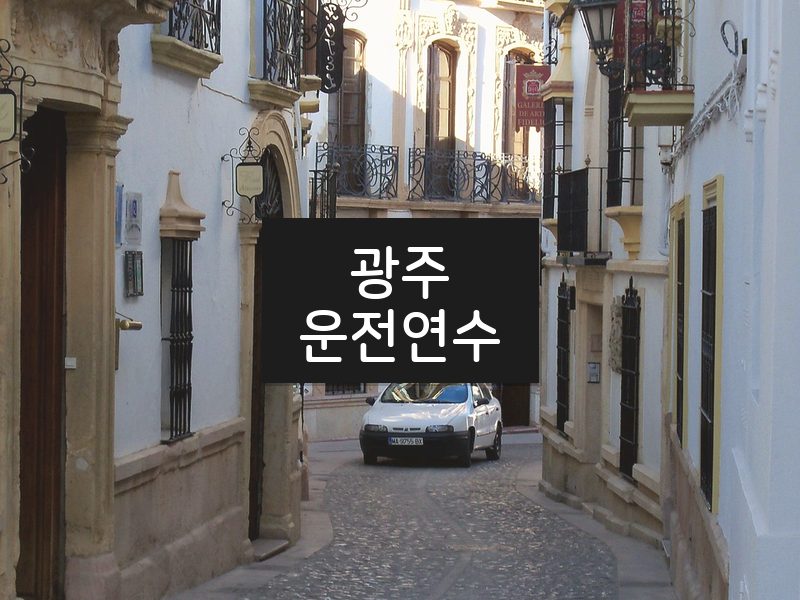 광주운전연수 후기