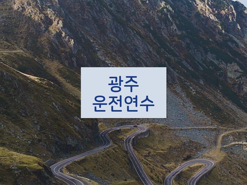 광주운전연수 후기