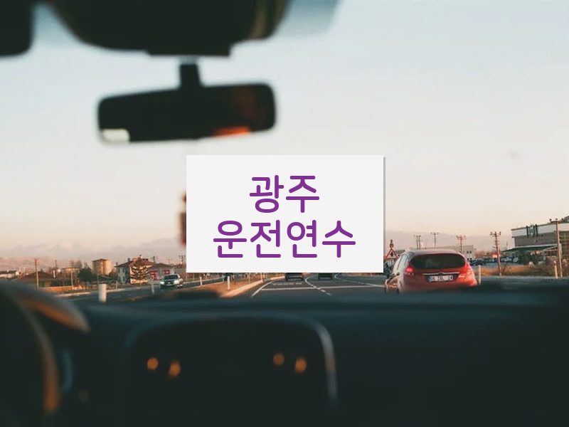 광주운전연수 후기