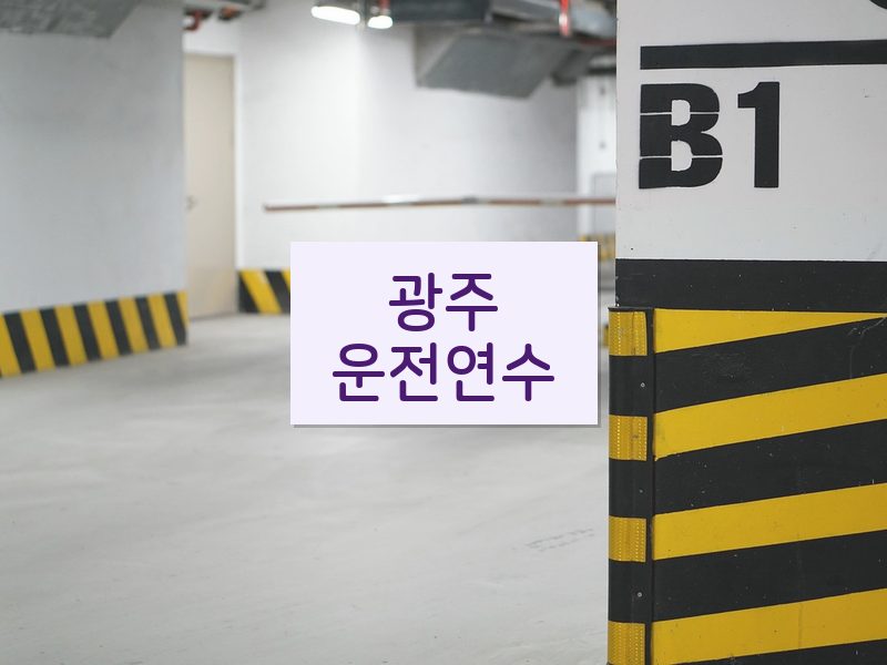 광주운전연수 후기