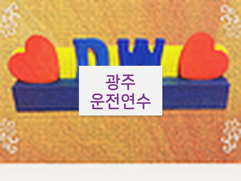 광주운전연수 후기