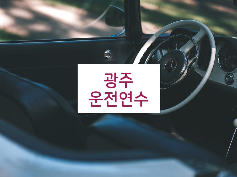 광주운전연수 후기
