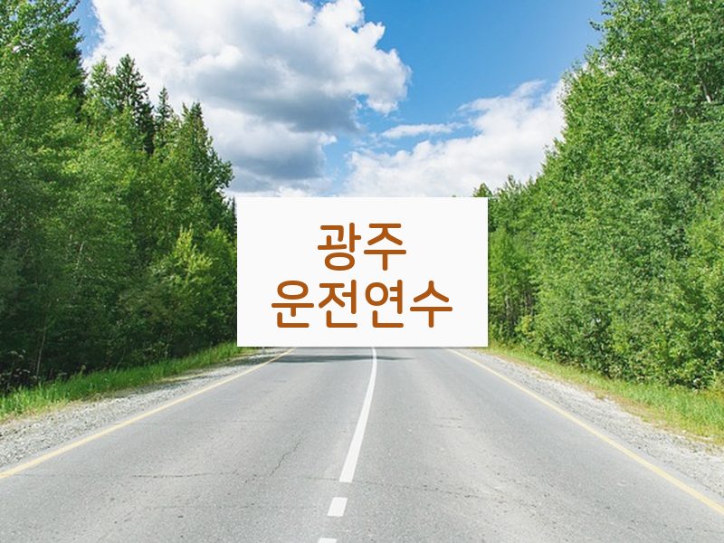 광주운전연수 후기