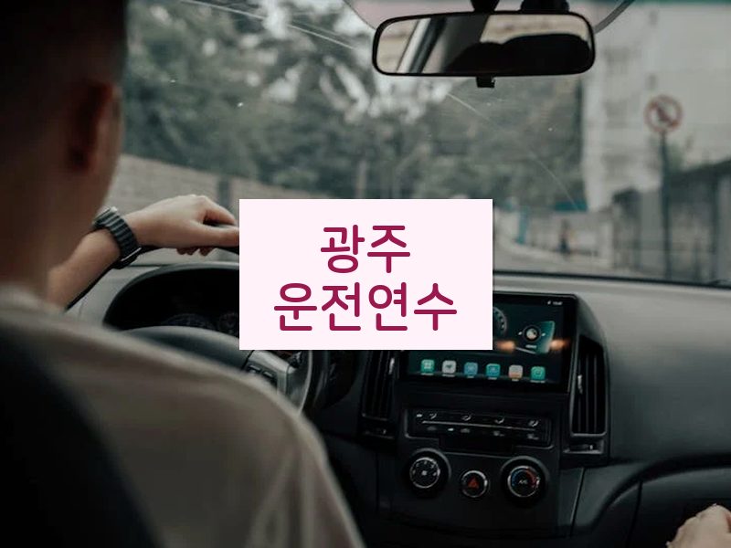 광주운전연수 후기