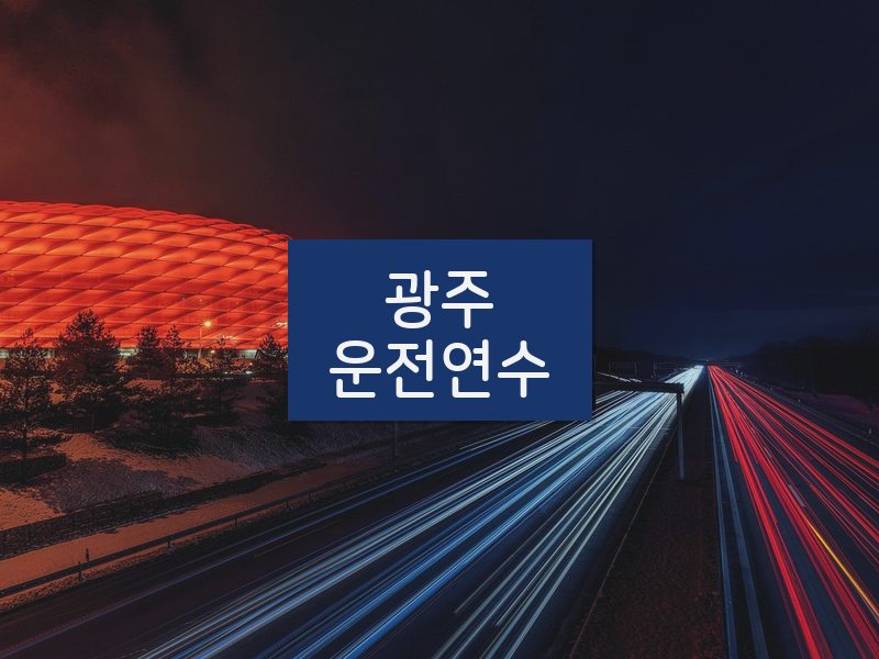 광주운전연수 후기