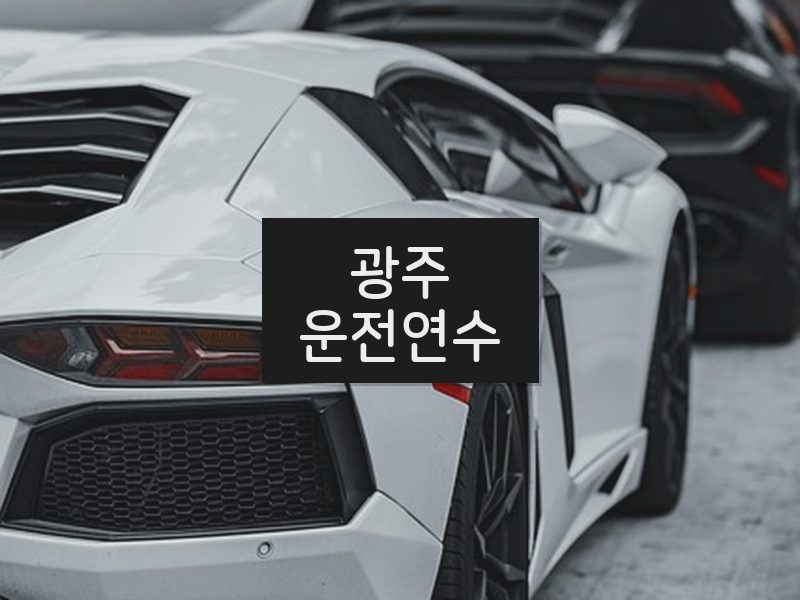 광주운전연수 후기