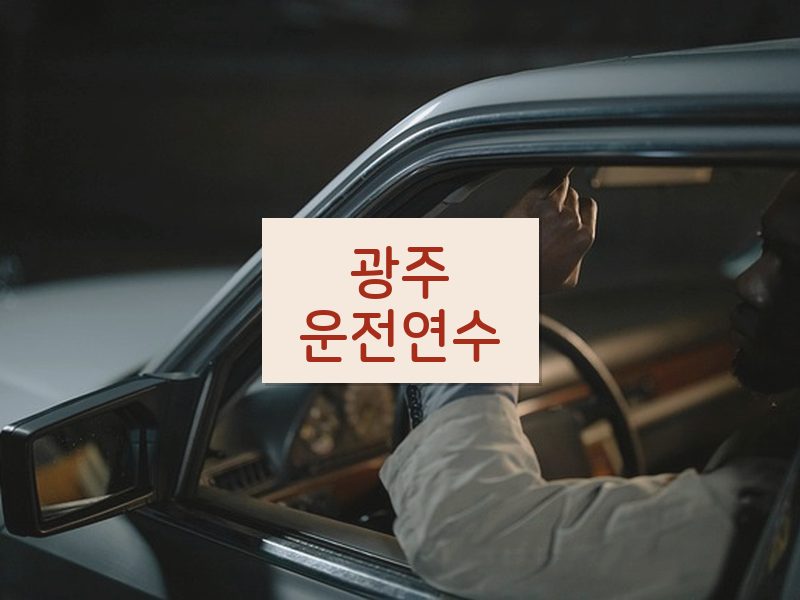 광주운전연수 후기