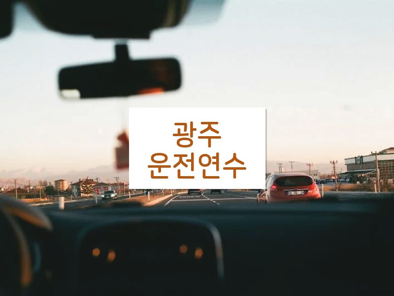 광주운전연수 후기