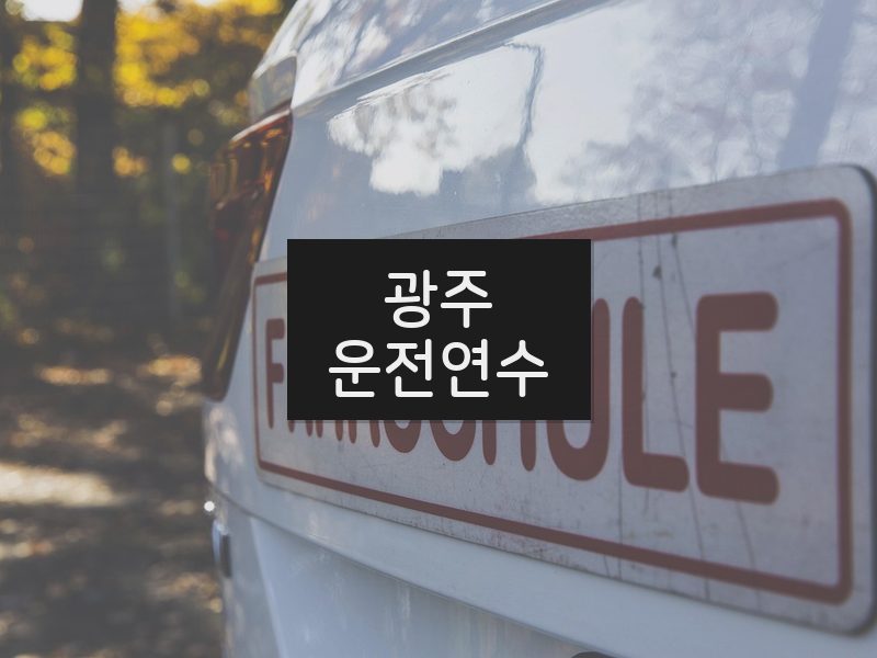 광주운전연수 후기