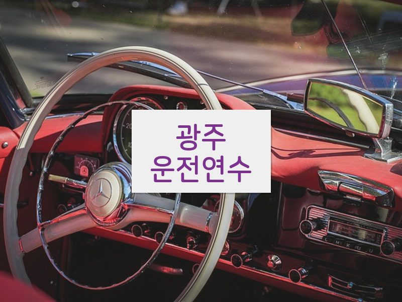 광주운전연수 후기