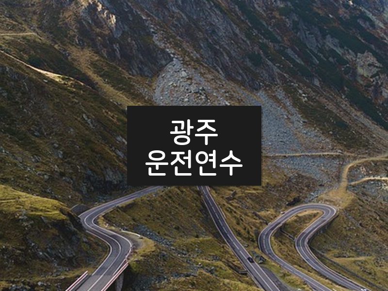 광주운전연수 후기