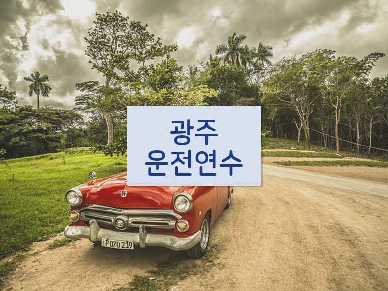 광주운전연수 후기