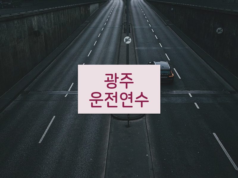 광주운전연수 후기
