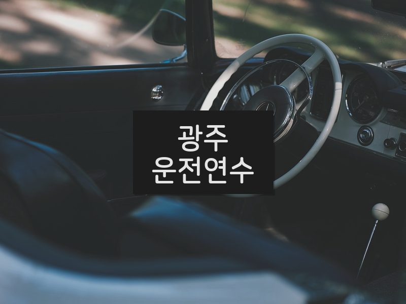 광주운전연수 후기