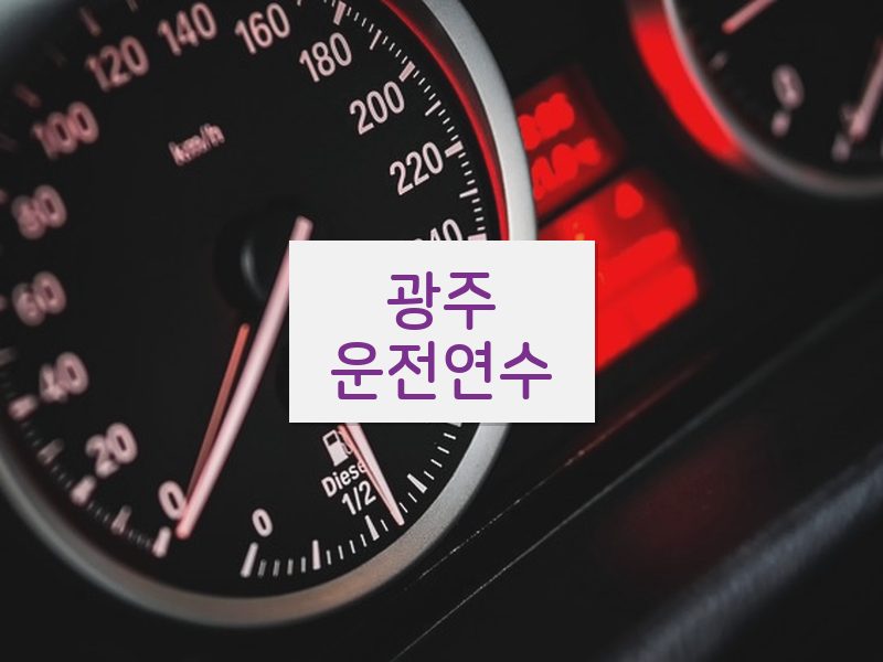 광주운전연수 후기