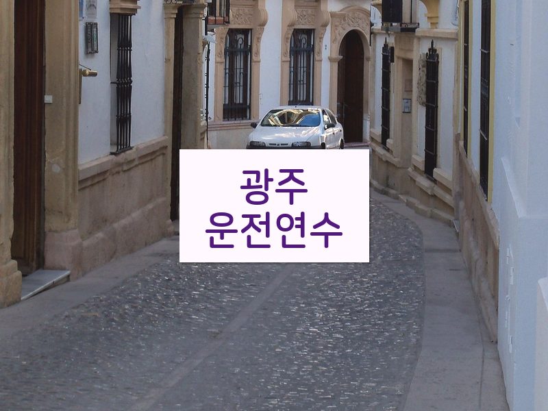 광주운전연수 후기