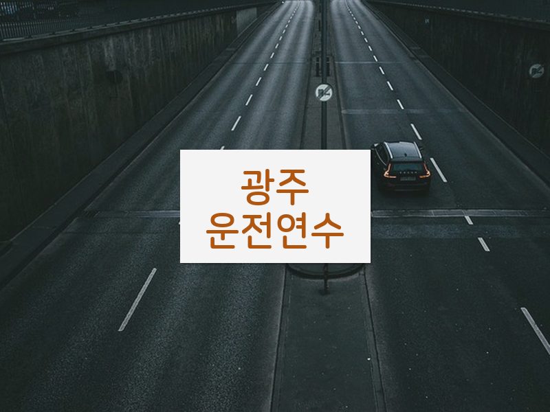 광주운전연수 후기
