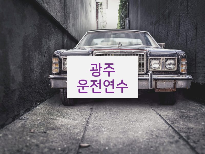 광주운전연수 후기