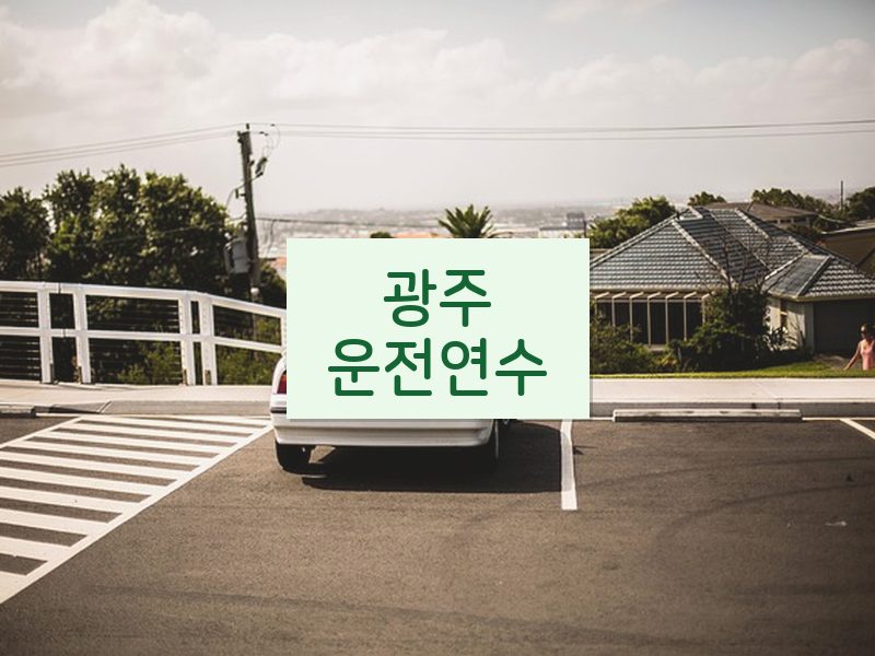 광주운전연수 후기