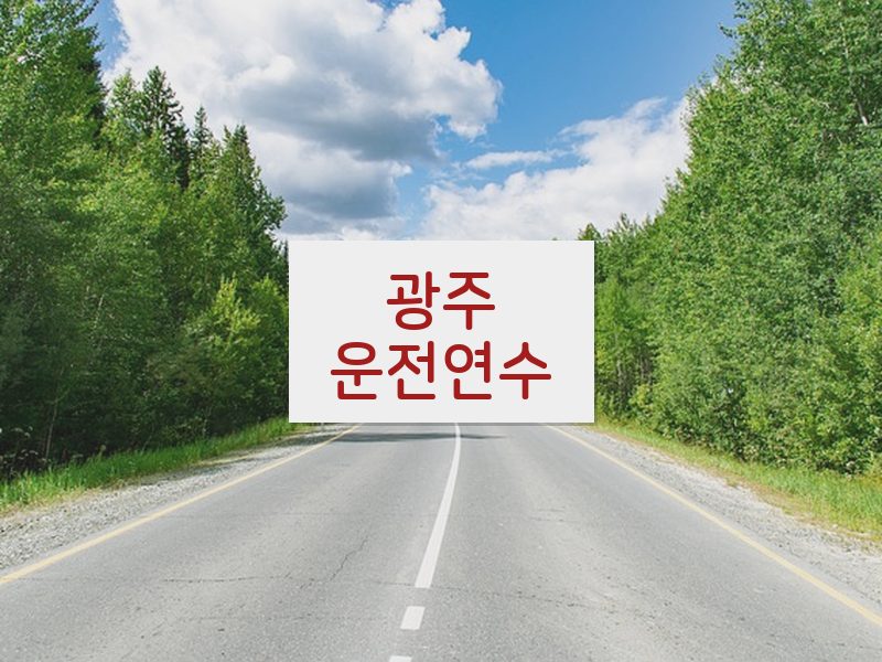 광주운전연수 후기