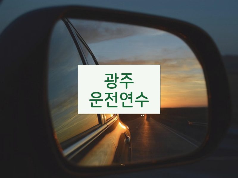 광주운전연수 후기