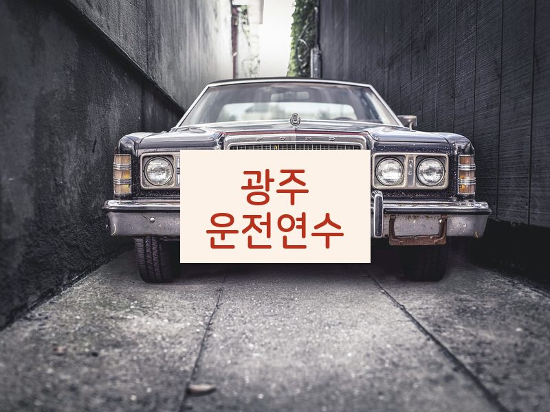 광주운전연수 후기