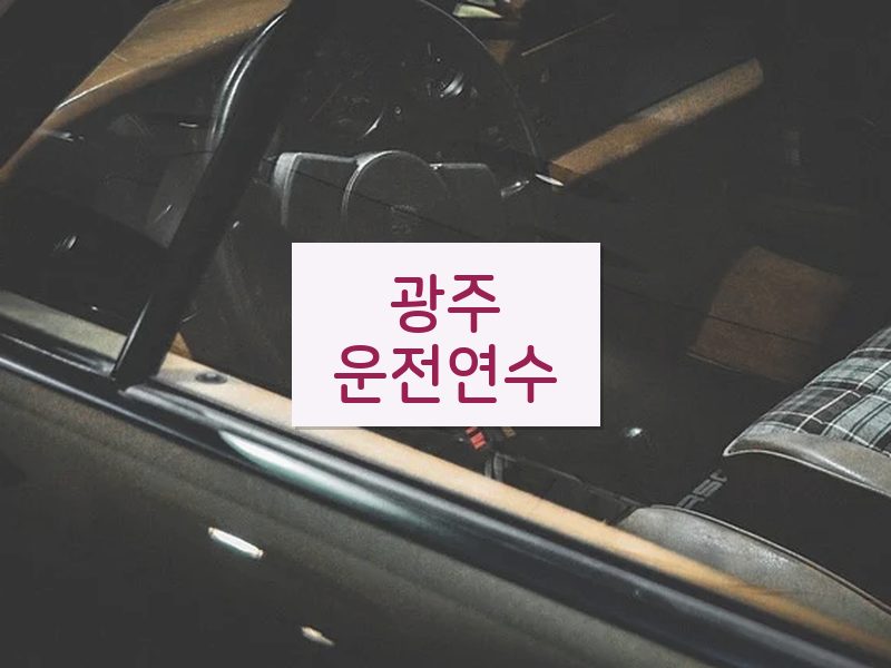 광주운전연수 후기