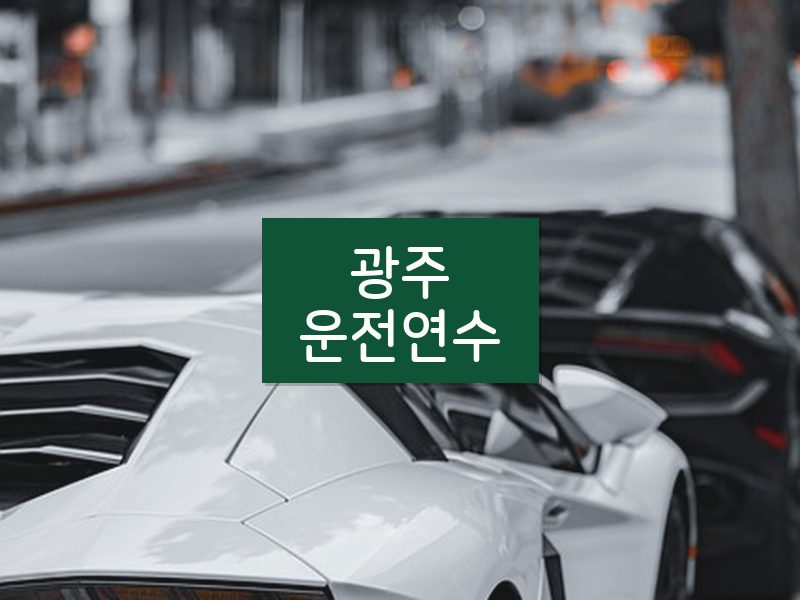 광주운전연수 후기
