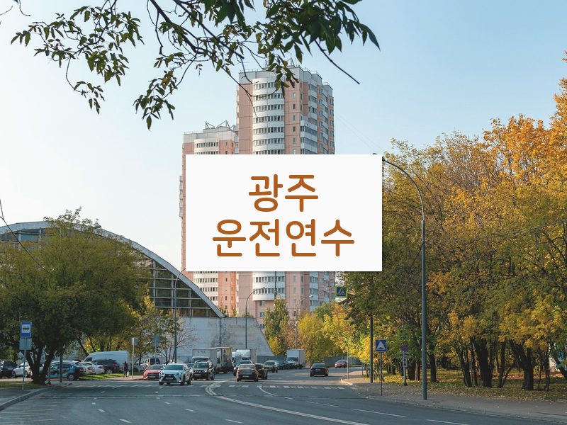 광주운전연수 후기